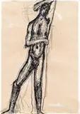 Fritz Wotruba, Standing male nude