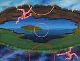 Robert Zeppel-Sperl, Two flying male nudes