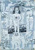 Robert Zeppel-Sperl, Der große Bukolit, 1968, mixed technique on paper