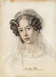 Portrait of Anna Maria Weiss by Ludwig Ferdinand Schnorr von Carolsfeld, 1826, chalk, red chalk on paper, sold Jan 2014