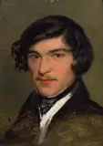 Josef Danhauser, Portrait of a gentleman, 1835, oil on canvas laid down on cardboard