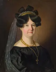 Anton Einsle, Portrait of a lady, 1829, oil on canvas