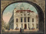 attributet to Balthasar Wigand, Vienna, Jesuitenplatz with the old university, watercolour on paper