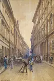 Vienna, Herrengasse by Ludwig Hans Fischer, 1913, watercolour on paper, sold Jan 2014