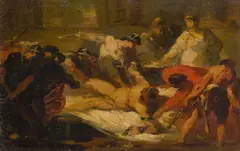 Anselm Feuerbach, The Blinding of Samson, 1857-1858, oil on canvas