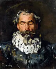 Albin Egger-Lienz, Portrait of Carl Costenoble, oil on canvas