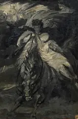 Hans Makart, The kidnapping, oil on canvas