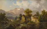 Josef Thoma, Mountain landscape with farm