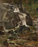 Theodor von Hörmann, Waterfall in the Kohlbach valley, High Tatra