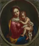 Paulus Ströbel, Madonna and child, 1681, oil on panel