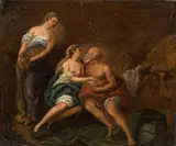 Lot and his daughters by Martin Johann Schmidt, called Kremser Schmidt , circle of, oil on canvas, sold Jan 2014