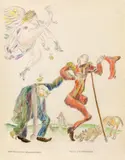 Fritz von Herzmanovsky-Orlando, Himmlische Rosen ins irdische Leben, 1919, crayon, pencil on paper, unframed