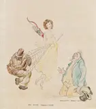 Fritz von Herzmanovsky-Orlando, Der dritte Johannistrieb, 1922, crayon, pencil on paper; unframed