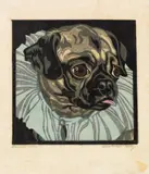 Carlin by Norbertine Bresslern-Roth, colour linocut, unframd, sold Jan 2014