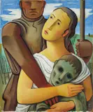 Carry Hauser, Antigone, 1948, oil on board