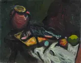 Josef Dobrowsky, Still life (oil painting and study), oil on board; pastell on paper (unframed)