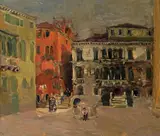 Edmund Pick-Morino, Venice, oil on canvas
