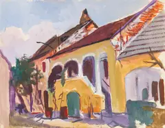 Josef Dobrowsky, Convolute: 3 works, watercolour on paper, gouache on paper, unframed