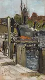 Gotthardt Kuehl, Harbour in Lübeck