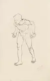 Koloman Moser, Male nude