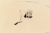 Kurt Absolon, Bullfight, 1957, ink on paper