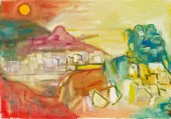 Hilde Goldschmidt, Marsalforn, 1980, oil on canvas