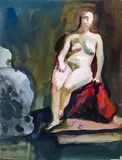 Josef Dobrowsky, Sitting nude