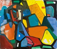 Hilde Goldschmidt, At the window, 1969, oil on canvas