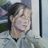 Andi Ehlers, Isabelle Huppert, 2012, acrylic on canvas