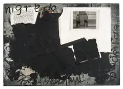 Nigredo (from Bibliotheca Insomnia) by Peter Weibel Loys Egg, 1978, mixed technique on panel, sold Jan 2014