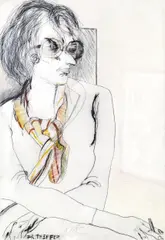 Karl Anton Fleck, Convolute of 3 drawings, mixed technique and pencil on paper