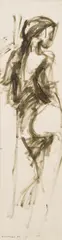 Peter Krawagna, Untitled, 1970, watercolour on paper on cardboard
