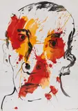 Otto Muehl, Untitled, 1985, watercolour on paper