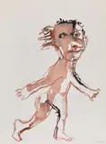 Otto Muehl, Untitled, 1985, watercolour on paper