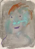 Otto Muehl, Untitled, 1985, watercolour on paper