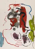 Otto Muehl, Untitled, 1985, watercolour on paper