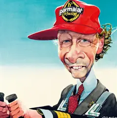 Erich Sokol, Niki Lauda, mixed technique