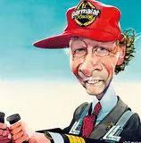 Erich Sokol, Niki Lauda, mixed technique
