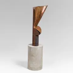 Manfred Wakolbinger, Untitled, ca. 1995-2000, metal sculpture with base