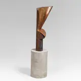 Manfred Wakolbinger, Untitled, ca. 1995-2000, metal sculpture with base