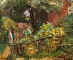 Max Liebermann, Two girls on a forest track, 1914, oil on canvas