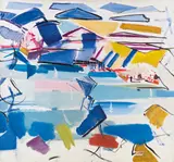 Carl Unger, Atterseelandschaft, 1976, oil on canvas