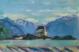 Anton Faistauer, Castle Saalhof, Maishofen, 1916, oil on canvas