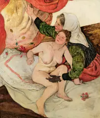 Josef Dobrowsky, Danae, 1921, oil on panel