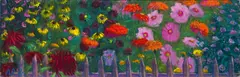 Werner Berg, Flower garden, 1958, oil on canvas
