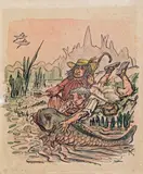 Tobias by Alfred Kubin, 1923, watercolour, ink on cadastre paper, offered Nov 2013