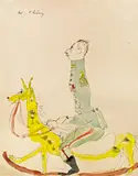 Wilhelm Thöny, The General, watercolour, ink on paper