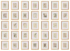 Martin Kippenberger, Die Welt des Kanarienvogels" - 35 sheets, 15 sheets of original drawings on slip paper, 20 sheets of original drawings on handmade paper