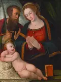 Madonna with child and Saint Paul by Girolamo Marchesi, called Girolamo da Cotignola , attributet to, oil on panel, sold Nov 2013