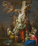 The Deposition from the Cross by Franz Christoph Janneck, 1758, oil on copper, offered Nov 2013